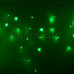 Гирлянда Айсикл (бахрома) светодиодный, 3,3 х 0,6 м, прозрачный провод, 220В, диоды зеленые NEON-NIGHT, SL255-054