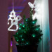 Фигура светодиодная "Санта Клаус" на присоске с подвесом, белый, SL501-018