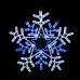 Фигура световая "Снежинка" цвет белая/синяя, размер 60*60 см, с контролером NEON-NIGHT, SL501-531
